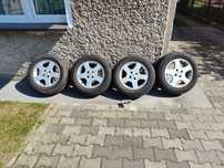 Alufelgi 15 cali 4x100  z oponami 195/65 R15 ze szpilkami