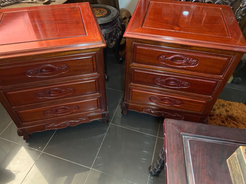 Mesas Cómodas Pau Rosa Grande Qualidade 58 cm Antigas