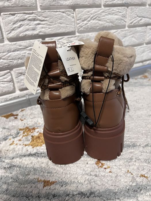 Шкіряні зимові черевики reserved zara Нові