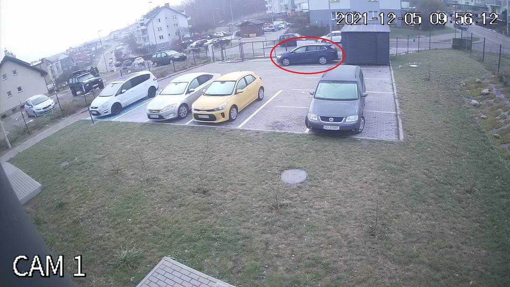 PARKING miejsce postojowe Gdańsk Zakoniczyn ul. Jaworzniaków, kamery