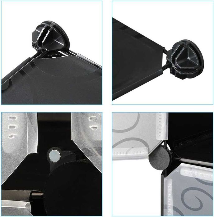 шафа полиця органайзер Meerveil Plastic Storage Cubes для одягу