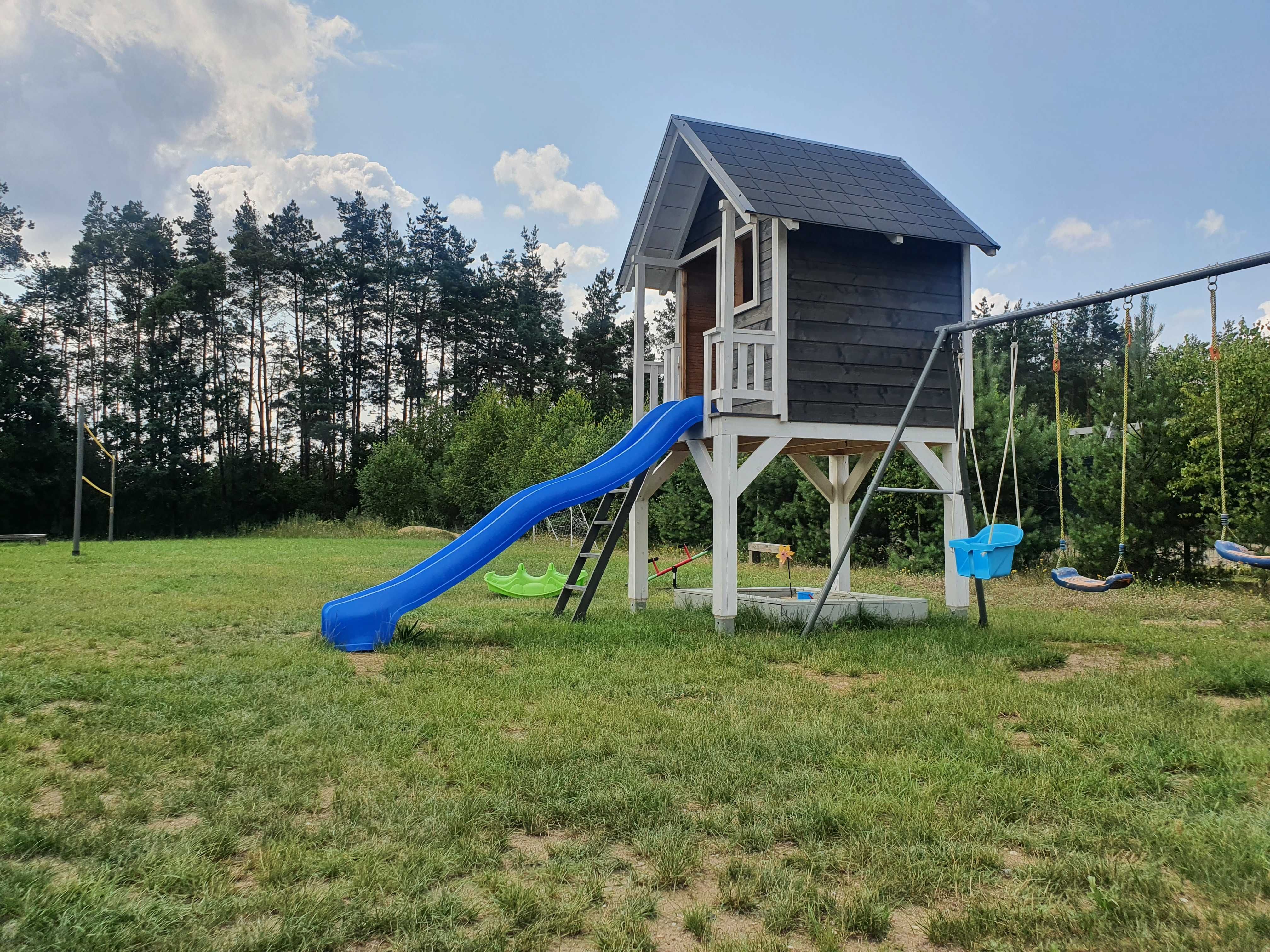 Świerkowa stodoła domek na Kaszubach