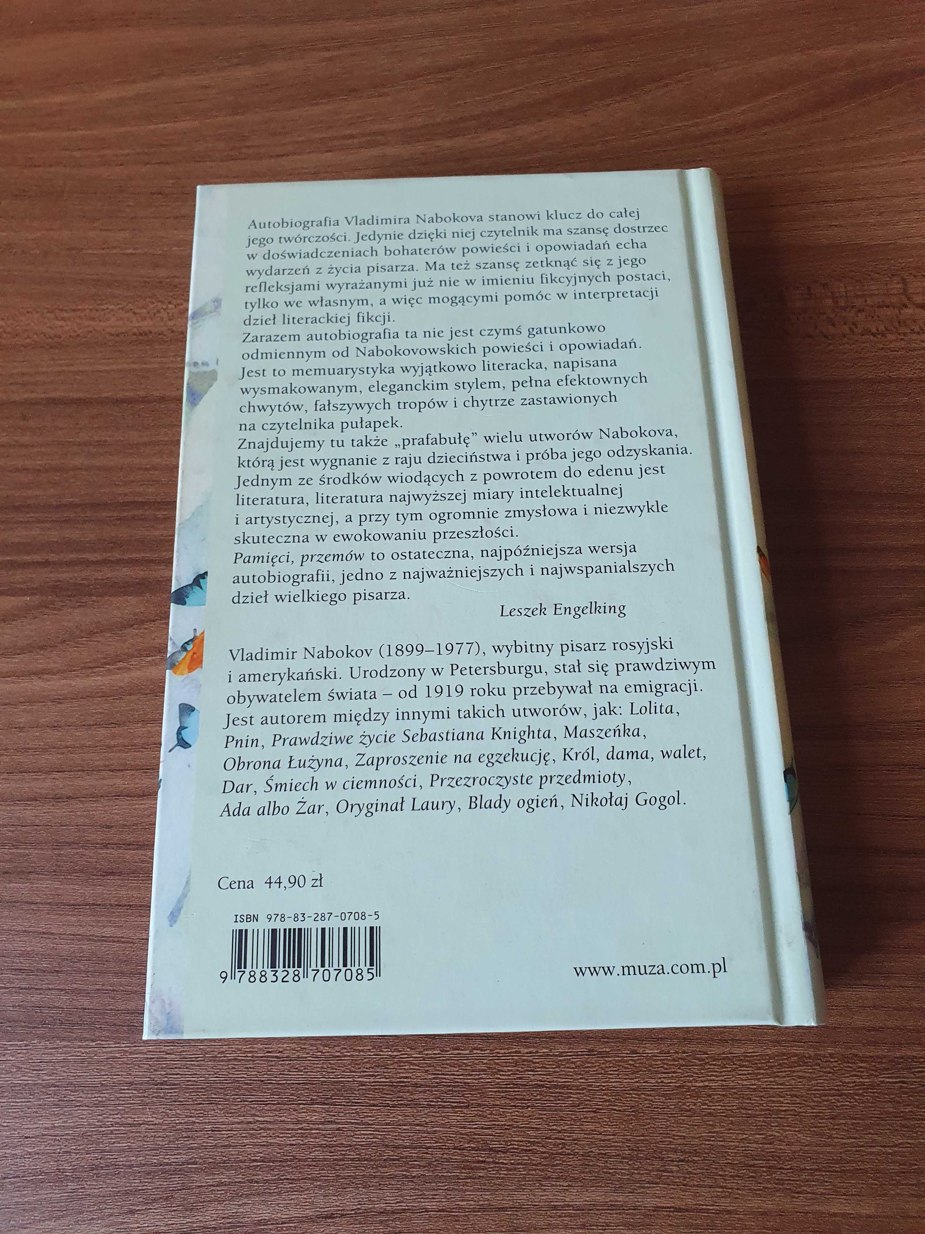 Nabokov Vladimir Pamięci przemów autobiografia raz jeszcze
