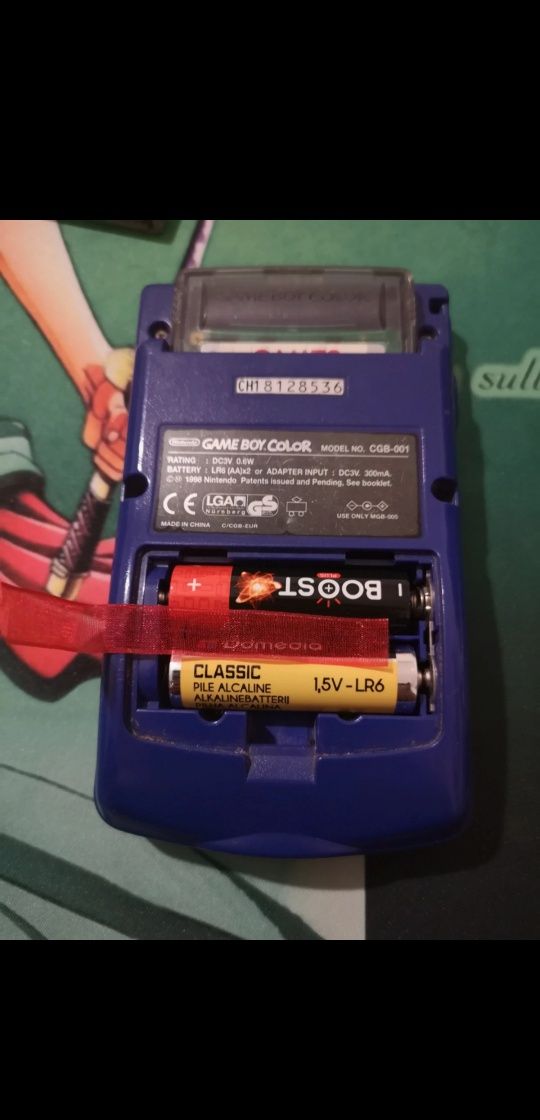 Game Boy color roxa toda original a trabalhar a 100%