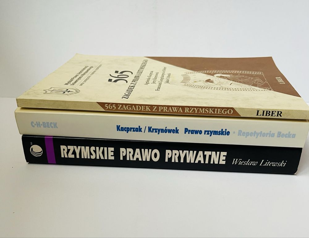Rzymskie prawo prywatne + Prawo rzymskie repetyt + 565 zagadek z prawa