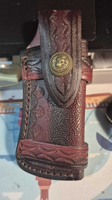 Skórzane etui na nóż scyzoryk pokrowiec pochwa Kabura skóra ET20