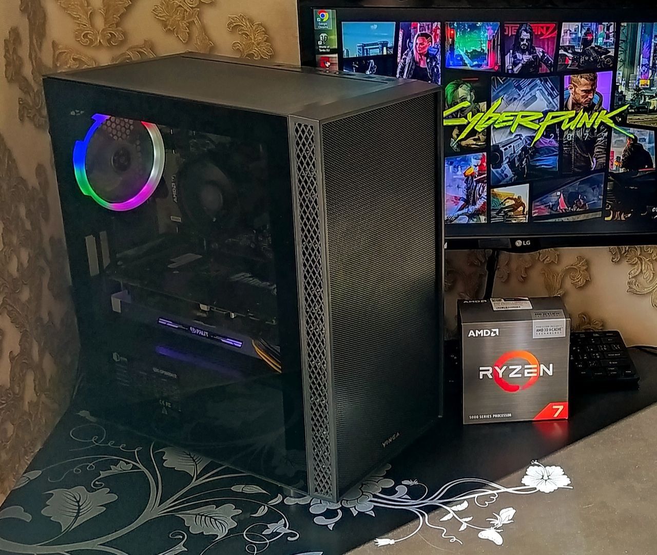 ПК GTX1070/ Ryzen 7 2700/ 16-32Gb DDR4 игровой компьютер s-AM4