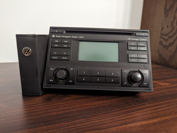 Oryginalne radio VW MCD - radio navigation system z książeczką