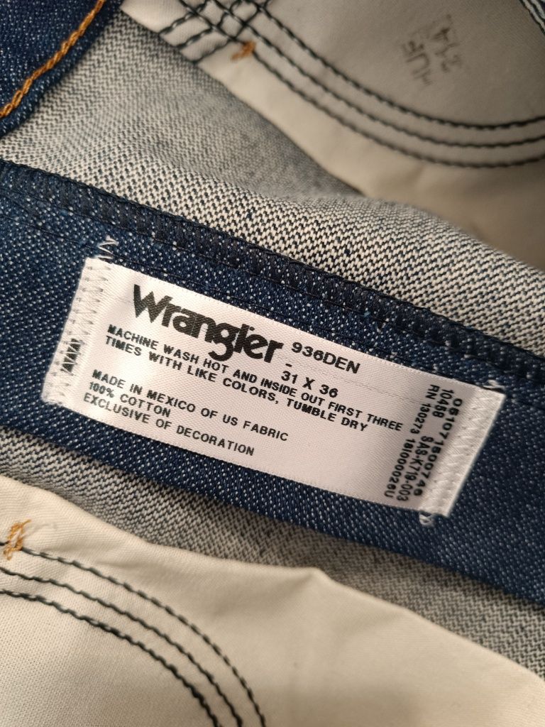 Новые винтажные джинсы vintage wrangler 936DEN Mexico usa