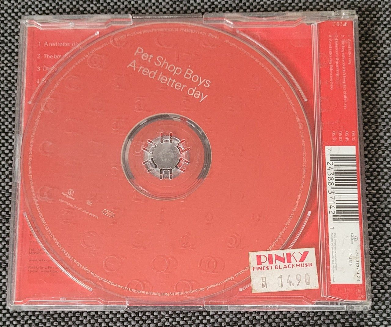 Pet Shop Boys A Red Letter Day CD Single Parlophone