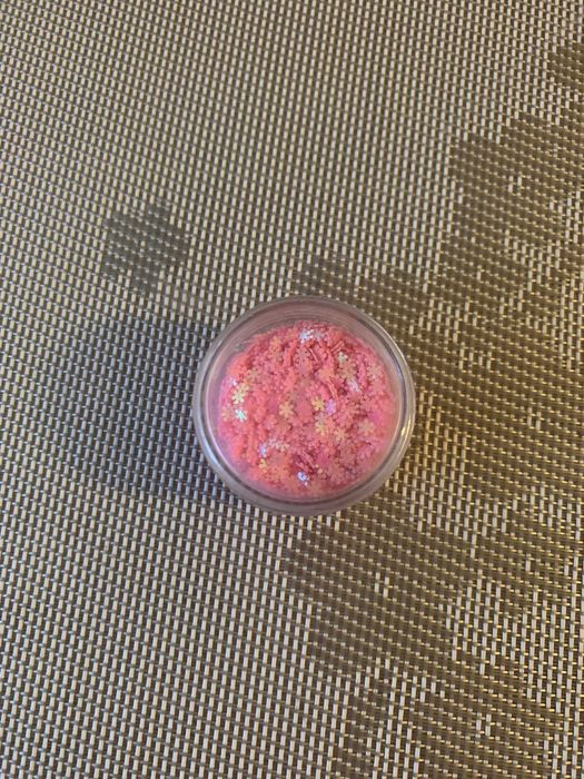 Ozdoby do paznokci DIY słoiczek różowe