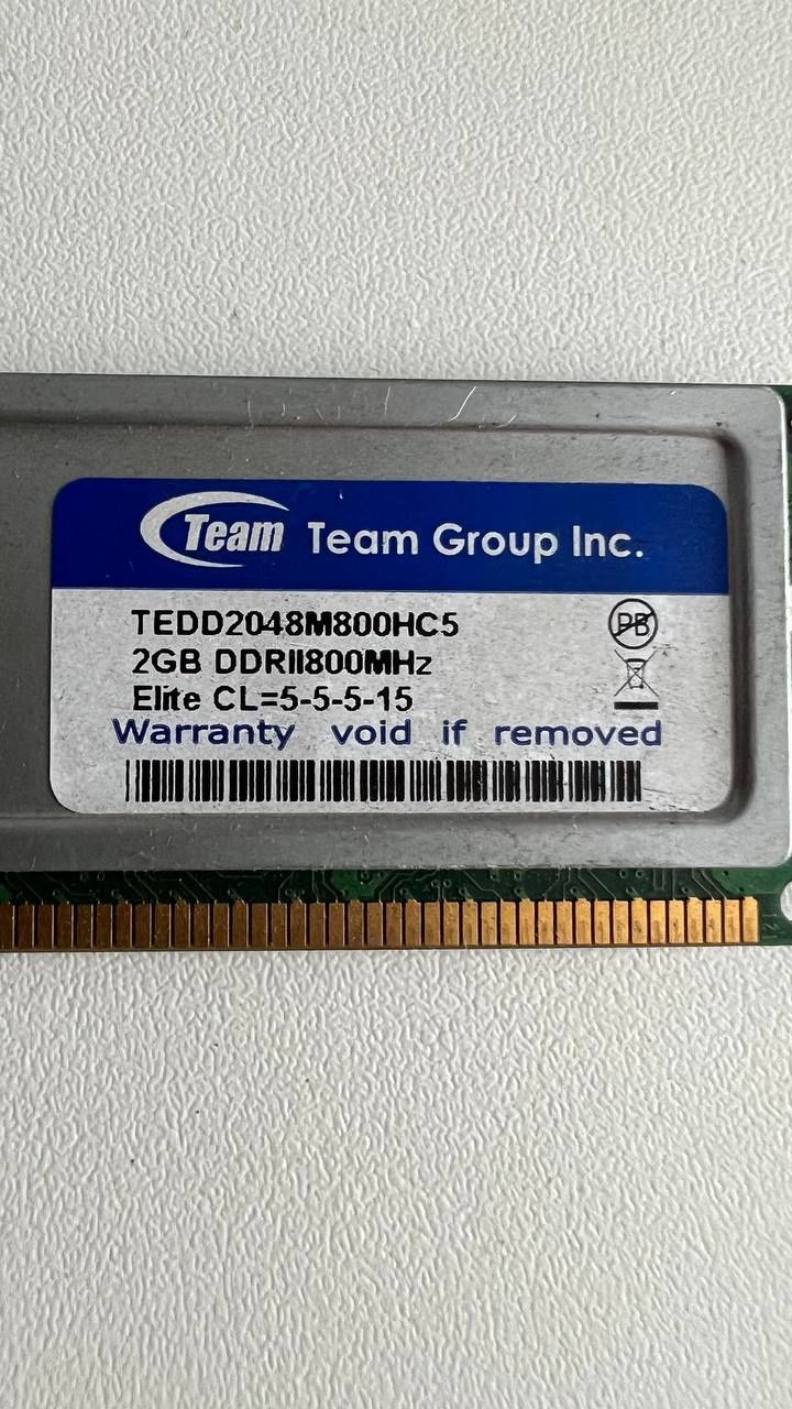 Игровая оперативная память Team Elite DDR2 2Gb 800MHz PC2 6400U CL5 (T