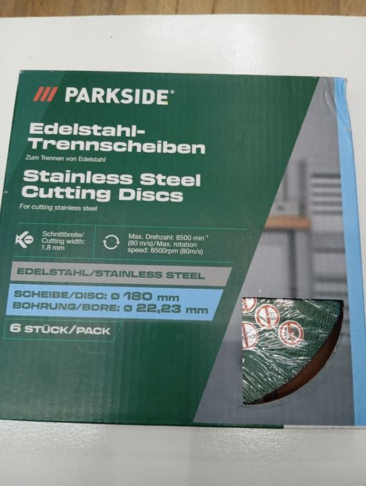 Prakside tarcze do cięcia stali nierdzewnej 6 pak