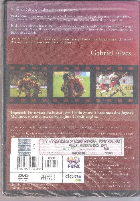 Filme DVD Portugal nas Finais Mundial de 2002