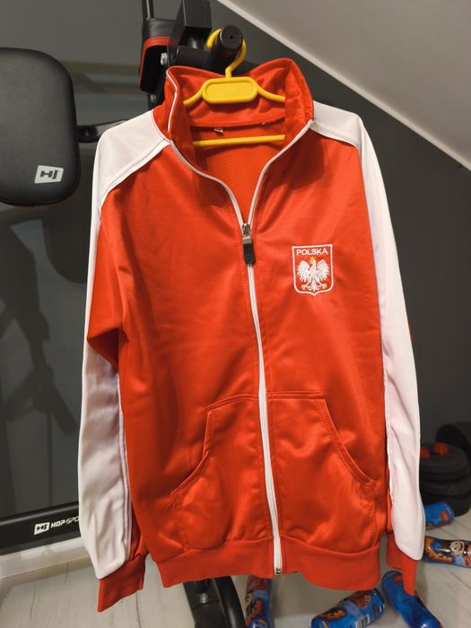 Bluza biało czerwona Polska 146 jak Hm
