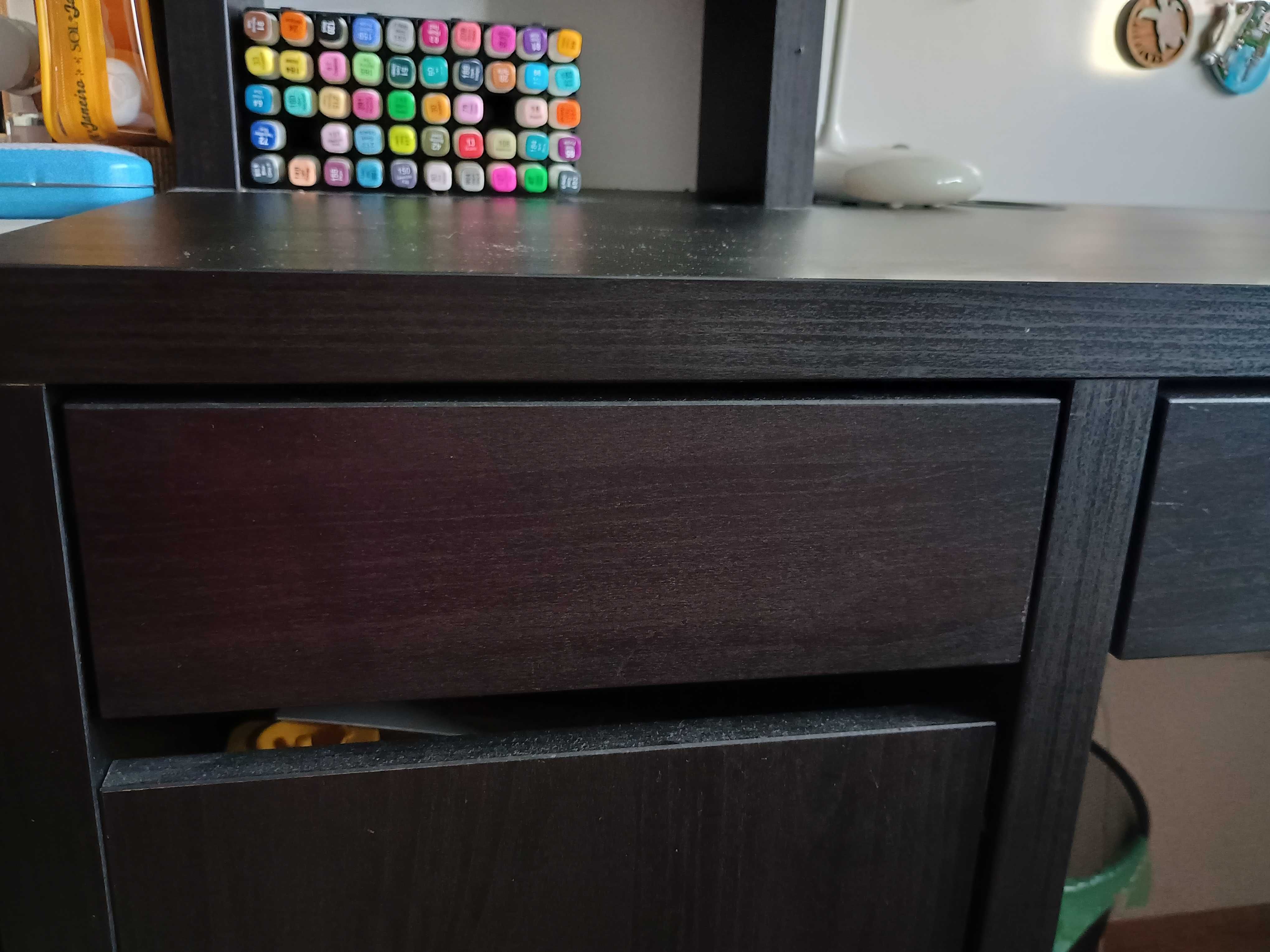 Biurko młodzieżowe czarne Ikea