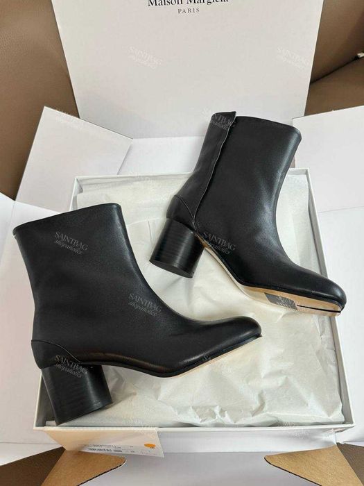 Под заказ женские ботинки Maison Margiela Марджела черный цвет  кожа