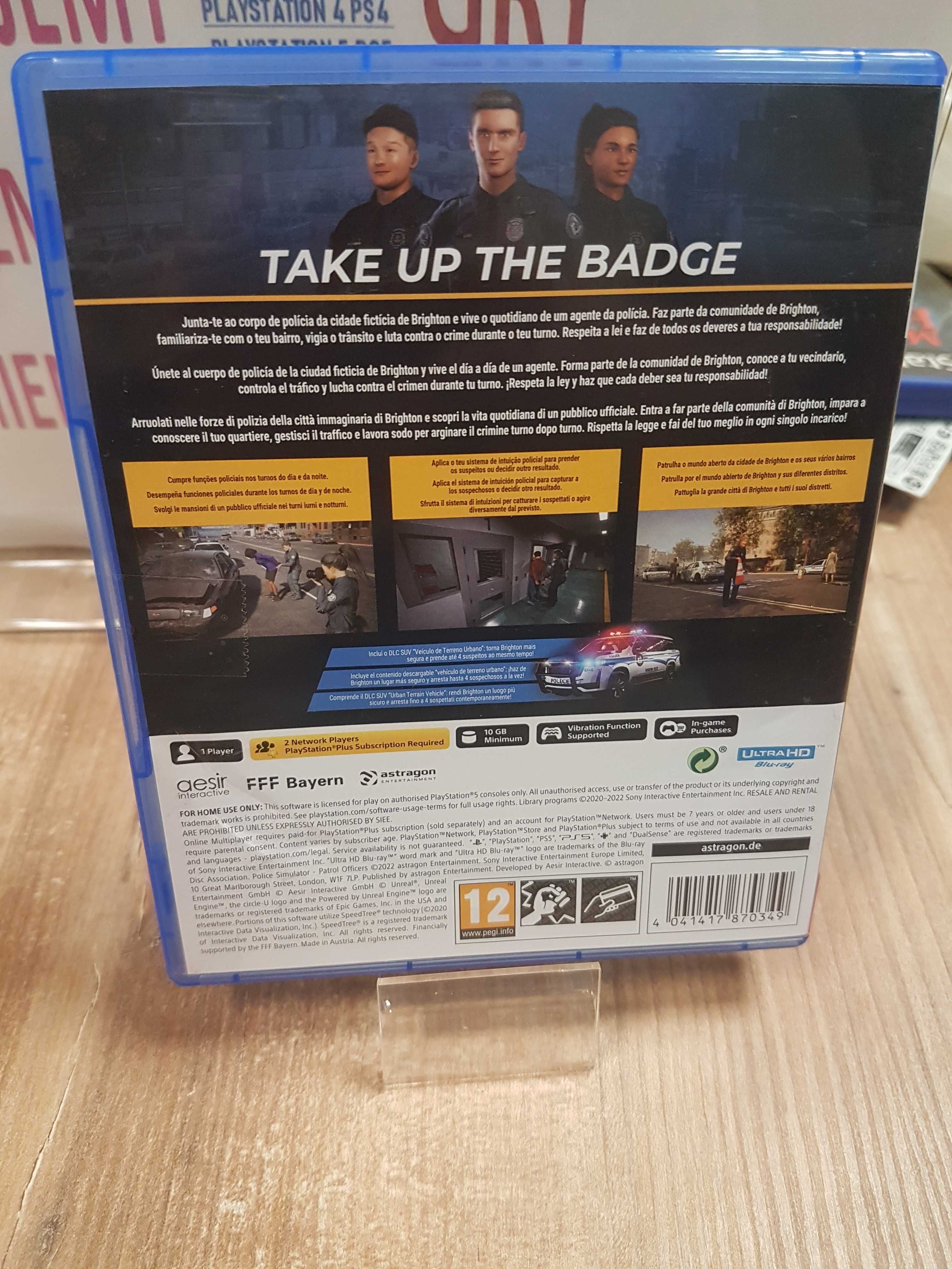 Police Simulator: Patrol Officers PS5, Sklep Wysyłka Wymiana