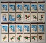 12 Carteiras de Fósforos Antigas - Jogos Olímpicos de Inverno 1980