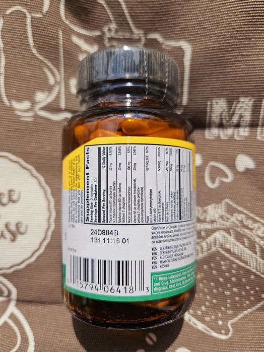 Country life коферментні коензим вітаміни групи B Б coenzyme B complex