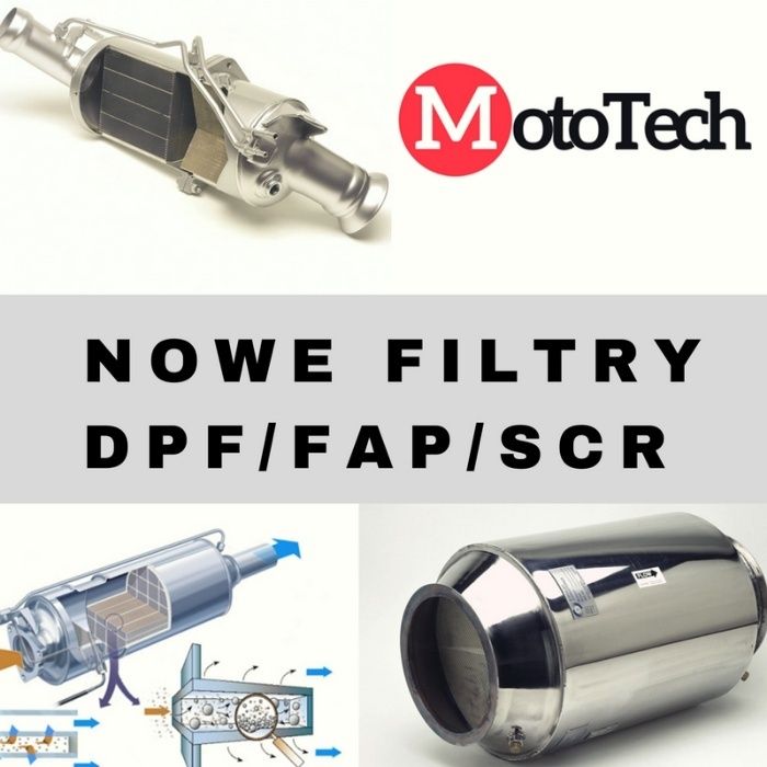 Nowy filtr DPF FAP SCR Wszystkie auta