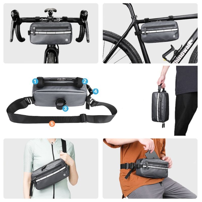 Sakwa Rowerowa Na Kierownicę/Ramę Rhinowalk X20990Gy