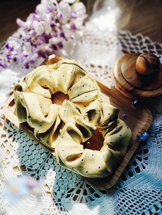 Scrunchie, gumka 100% jedwab