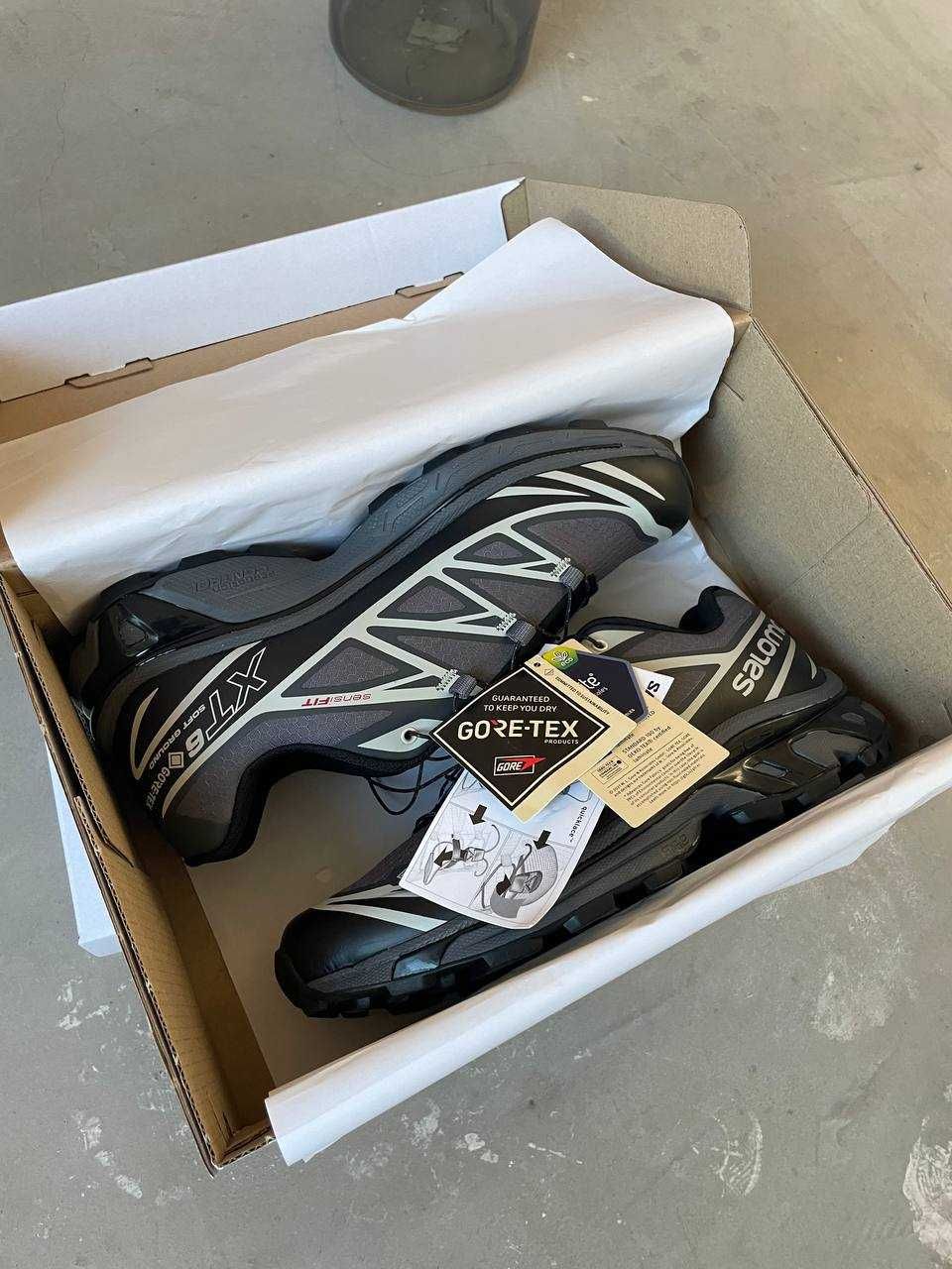 Зимние кроссовки Salomon XT-6 grey Gor-Tex / Водонепроницаемые +термо