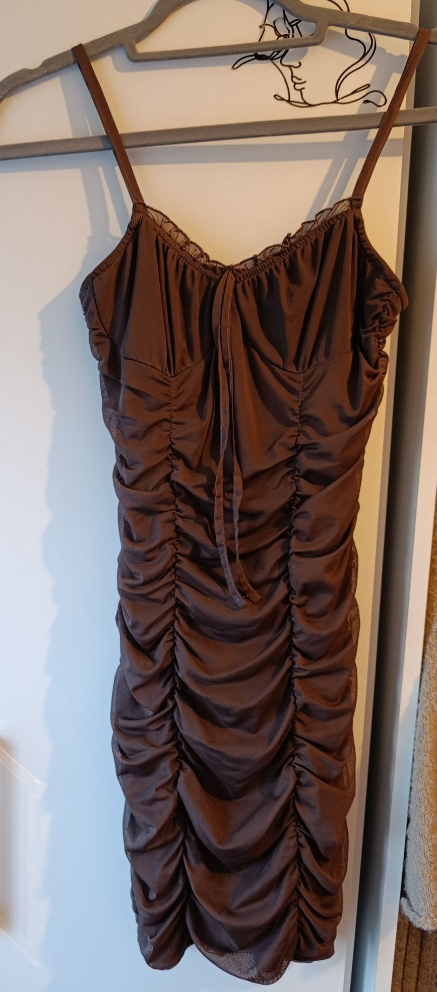 Vestido castanho chocolate