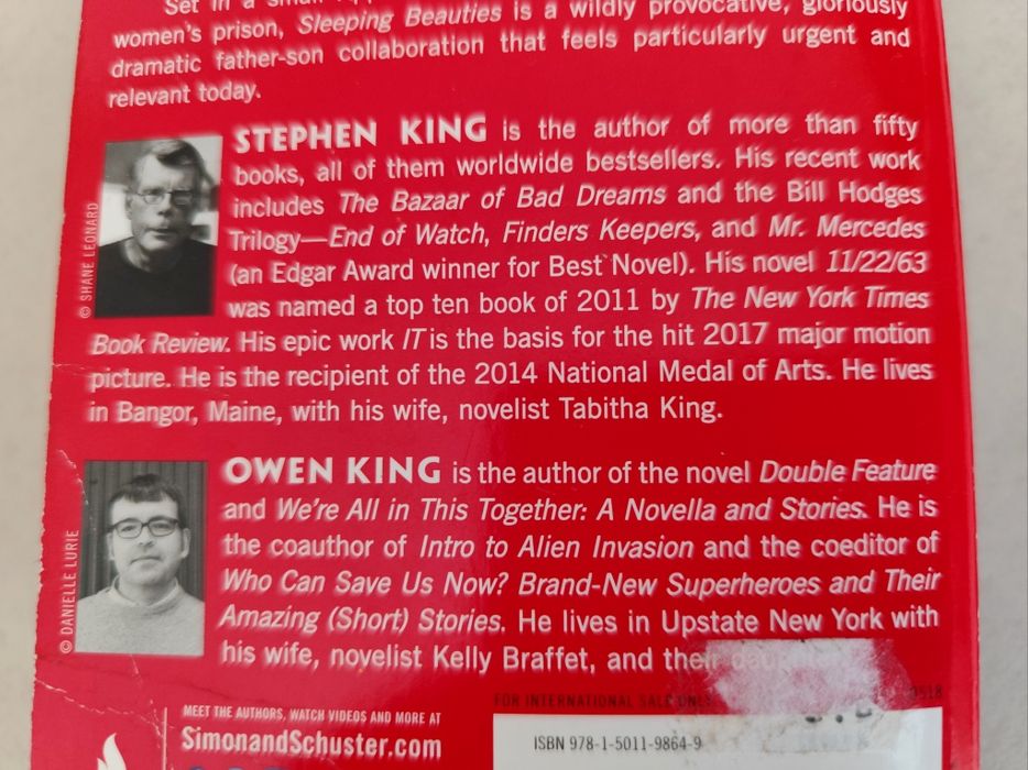 Livro: Sleeping Beauties de Stephen King & Owen King