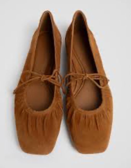 Балетки замшевые натуральные