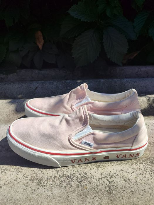 Слипоны Vans pink classic strawberry