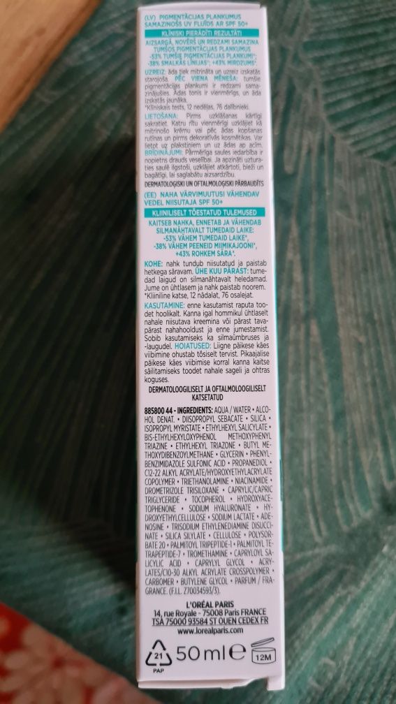 Loreal, Brighton reveal, redukujący przebarwienia UV fluid, 50ml