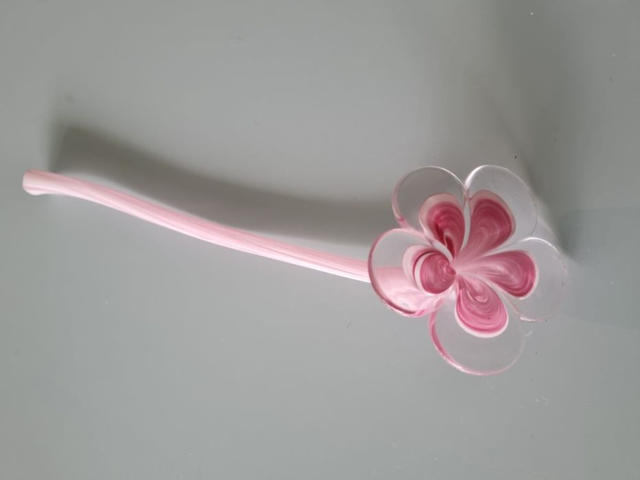 Flor em vidro, fabrico artesanal