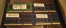 DDR3 для ноутбука  4 планки по 2 GB