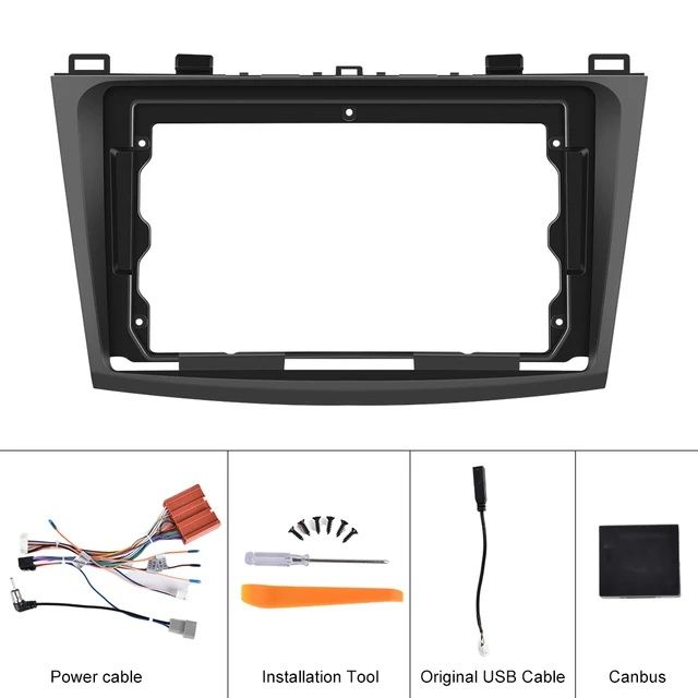 Moldura 9 polegadas para rádio mazda 3 de 2009 a 2013 NOVO