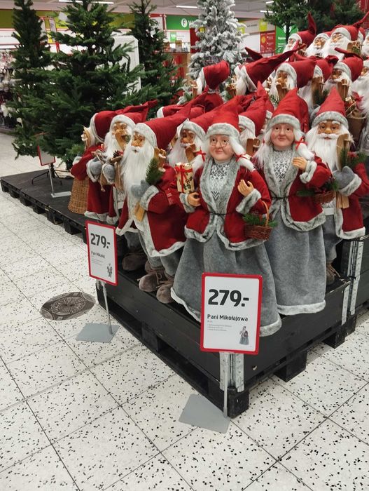 Figury świąteczne Mikołaj i Mikołajowa