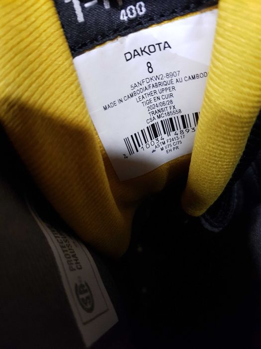 Buty robocze DAKOTA rozm 41 wkł 27 cm S3