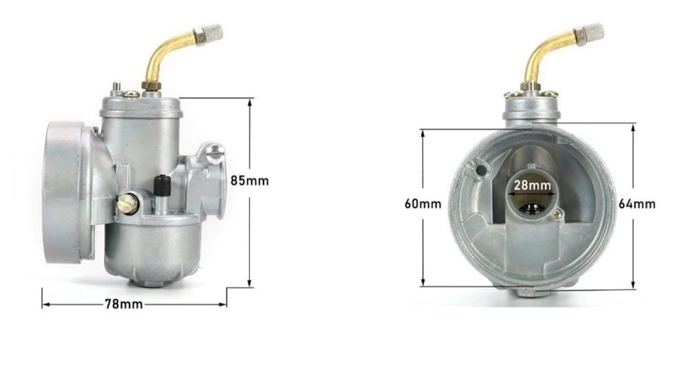 Carburador Tipo BING 12/15/17- NOVO