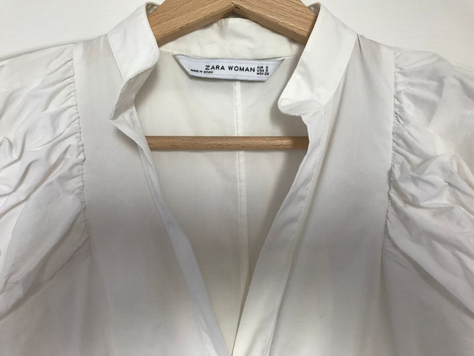 Bluzka Zara - biała - S - bez rękawów