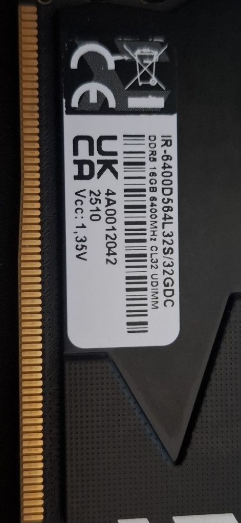 Sprzedam: Pamięć RAM DDR5 2x16GB 6400MHz