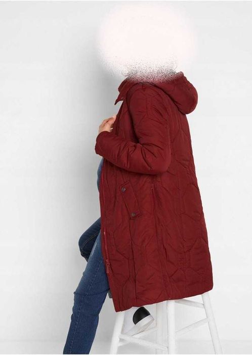 Nowy płaszcz ciążowy z kapturem, wkładką niemowlęcą 34 36,38 ocieplona