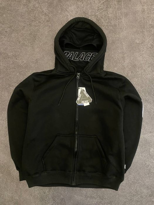 Palace Balaclava Shearing Thermal Hoodie Black