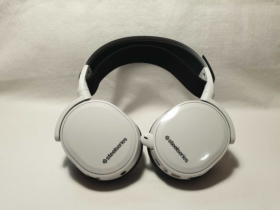 Słuchawki bezprzewodowe SteelSeries Arctis 7+WHITE - NOWE.