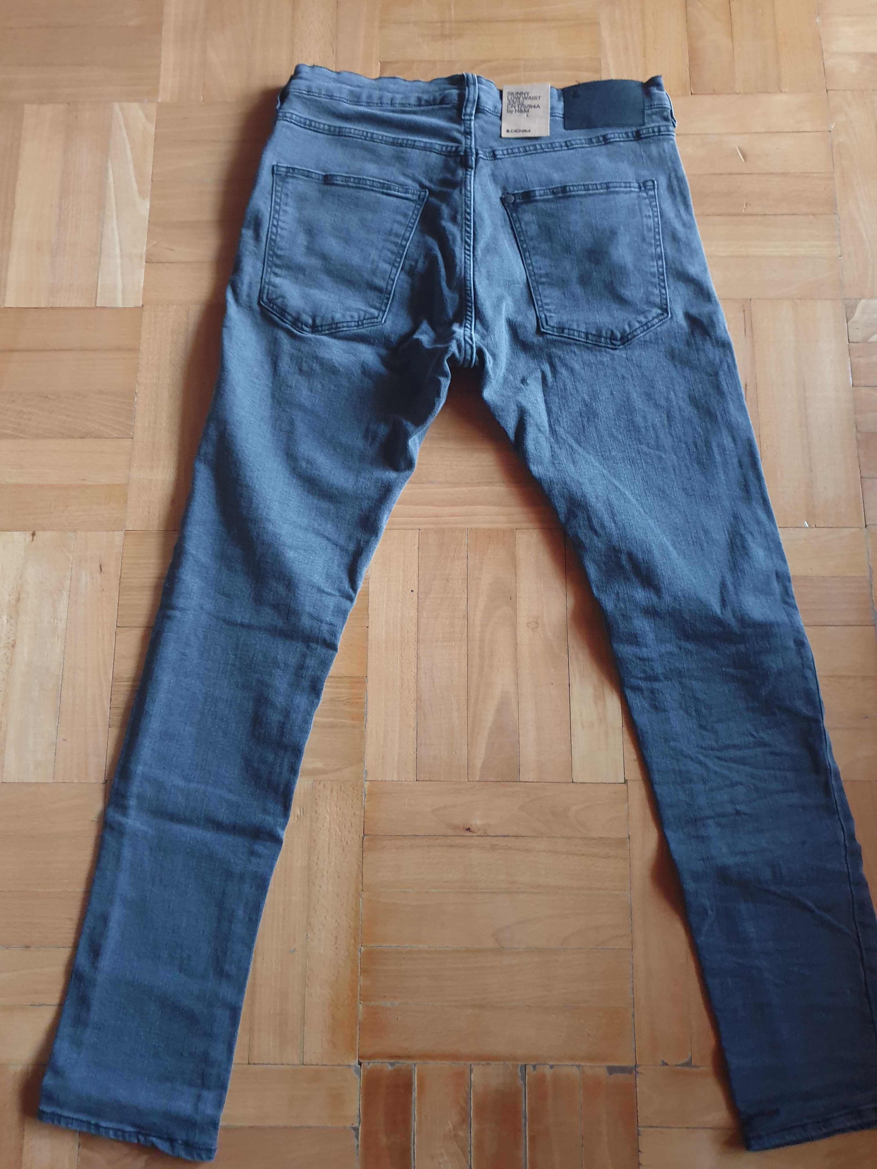 Spodnie Jeansowe H&M Denim Skinny Low Waist 33/32 Nowe