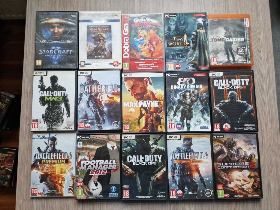 duża paczka starych gier PC ponad 60 pudełek gothic mafia max payne