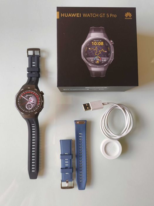 Huawei Watch GT 5 Pro 46mm completo + Bracelete original azul