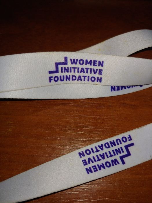 Ланьярд, стрічка для бейджу Women Initiative Foundation