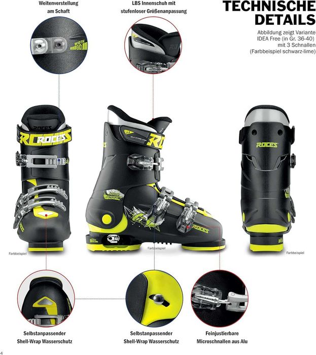 Buty narciarskie dziecięce regulowane R.30-35 Roces Idea Up