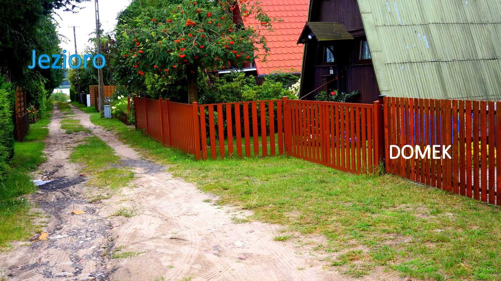 Domek łódka rowery Giewartów Jezioro Powidzkie ryby grzyby